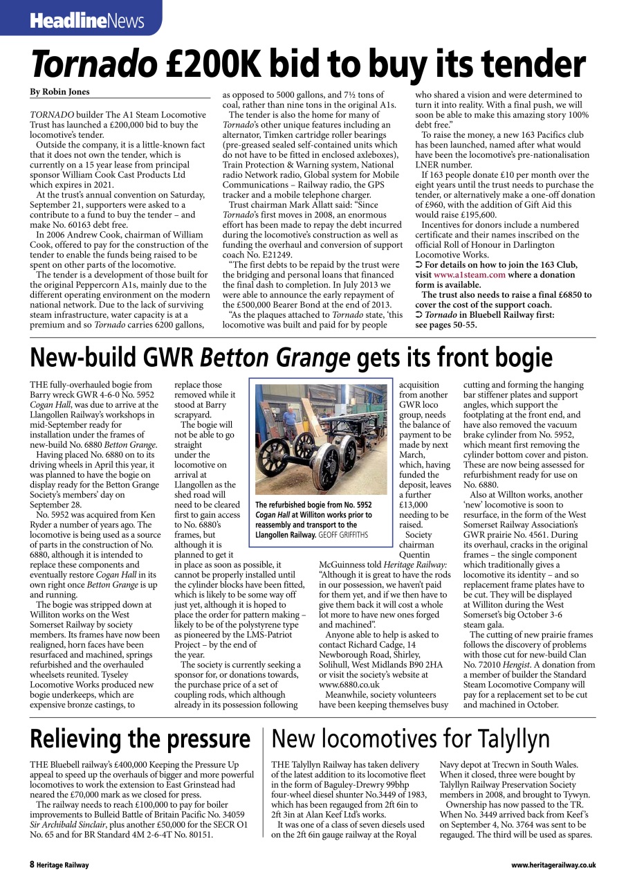 Heritage Railway Preview Pages