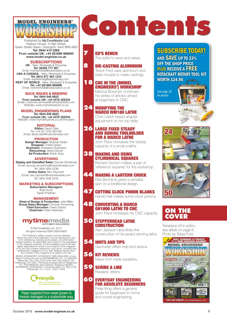Model Engineer & Workshop Magazine Preview Pages