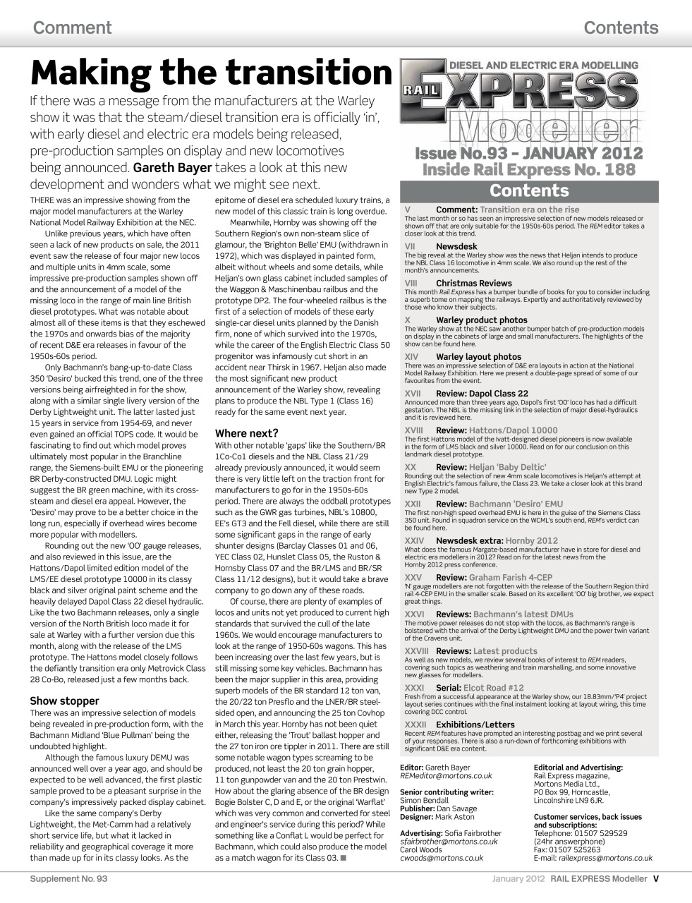 Rail Express Preview Pages