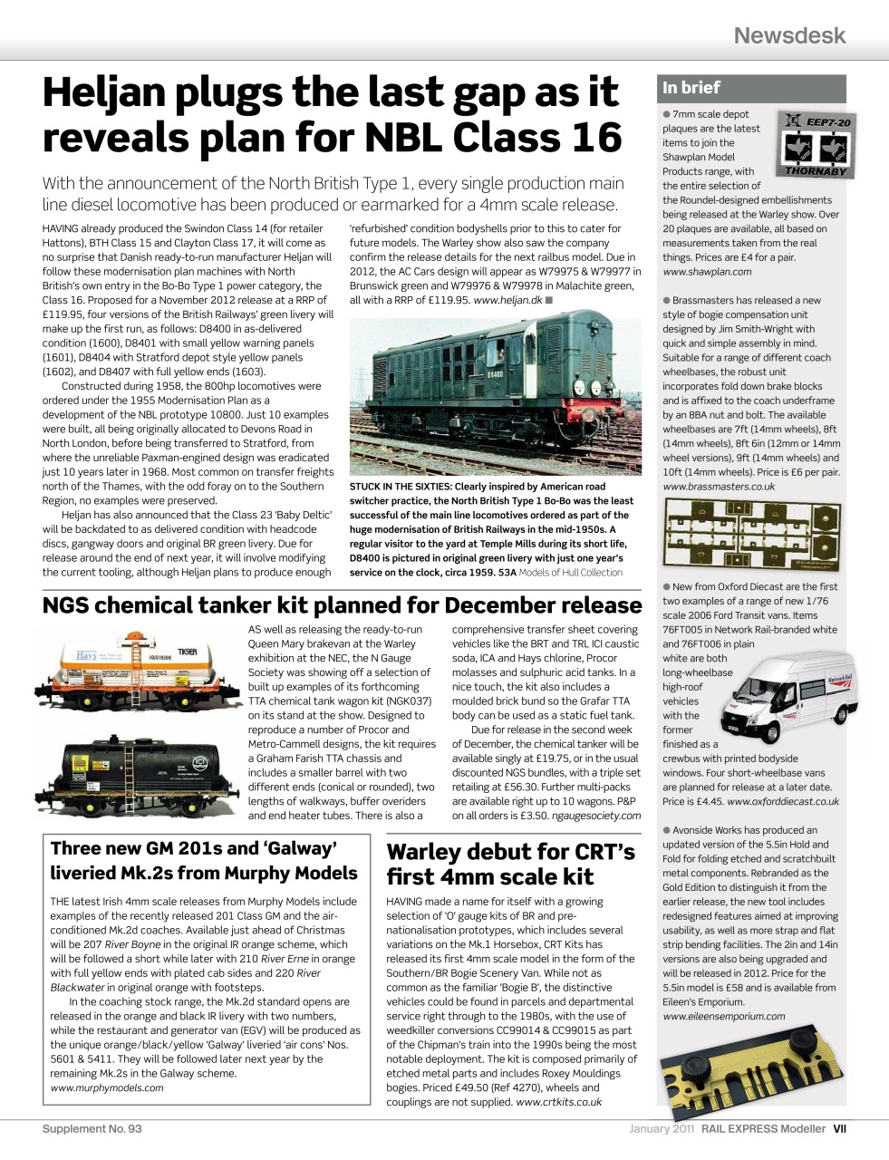 Rail Express Preview Pages