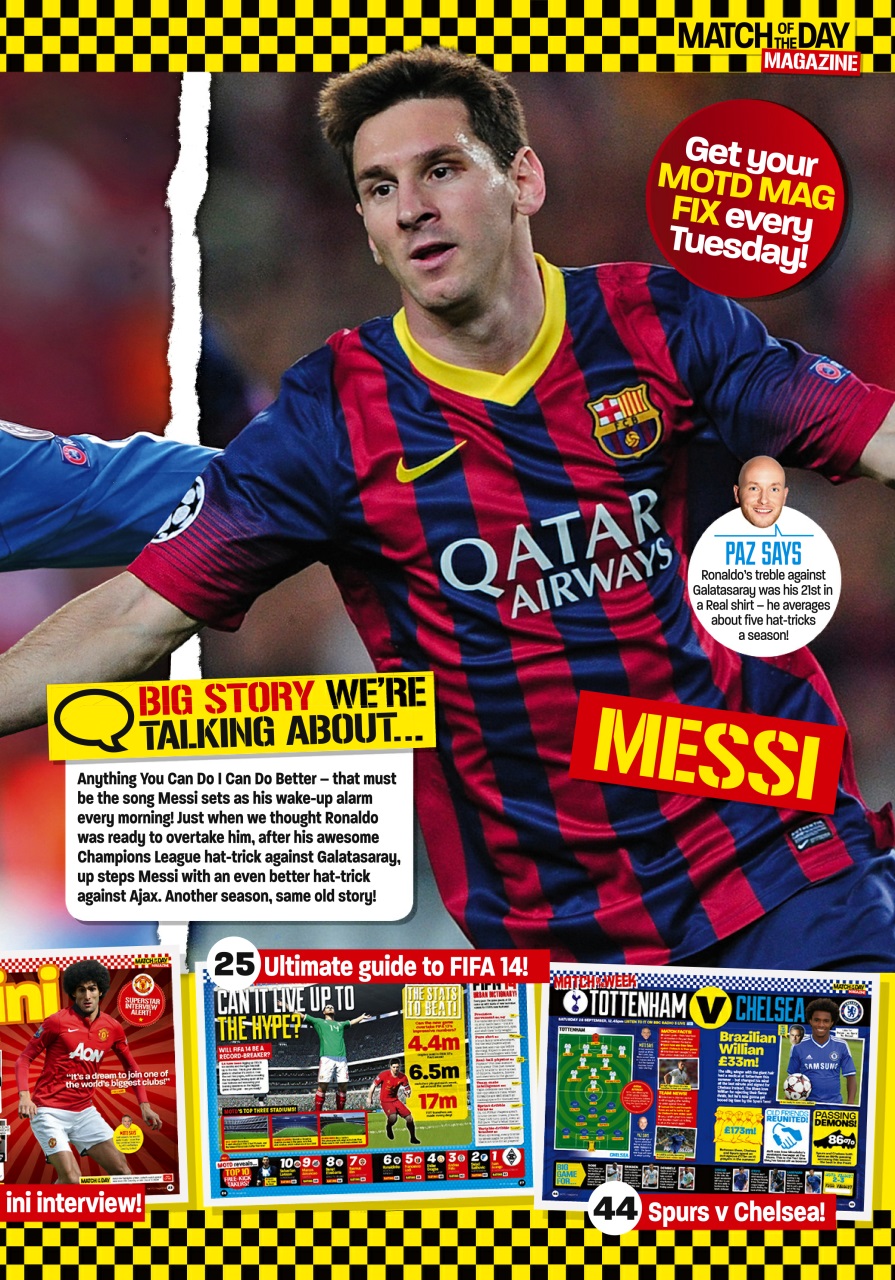 Match of the Day Preview Pages