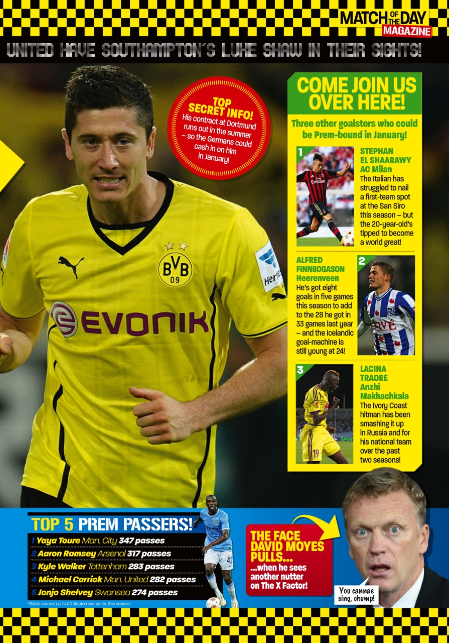 Match of the Day Preview Pages