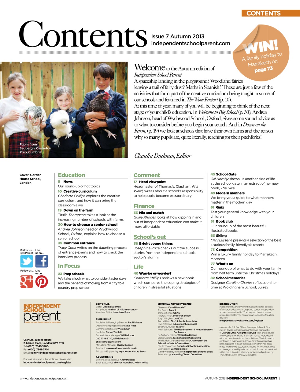 Independent School Parent Preview Pages
