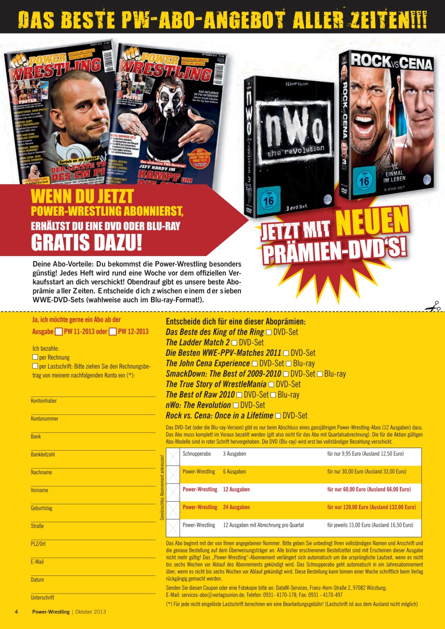 Power-Wrestling Preview Pages