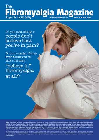 Fibromyalgia Magazine issue Fibromyalgia Magazine Oct. 2013