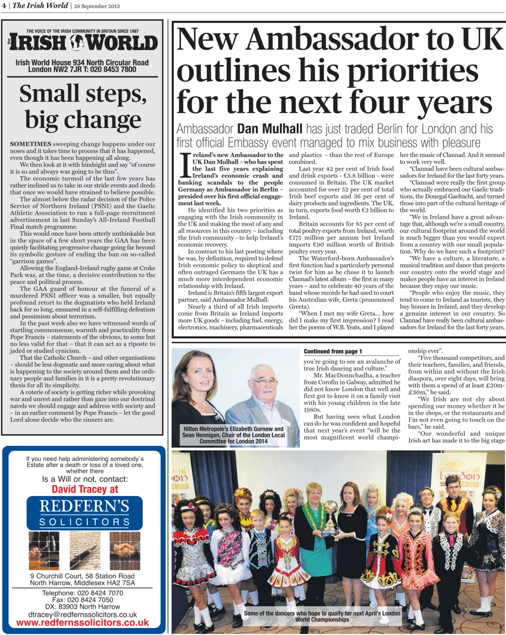 Irish World Preview Pages