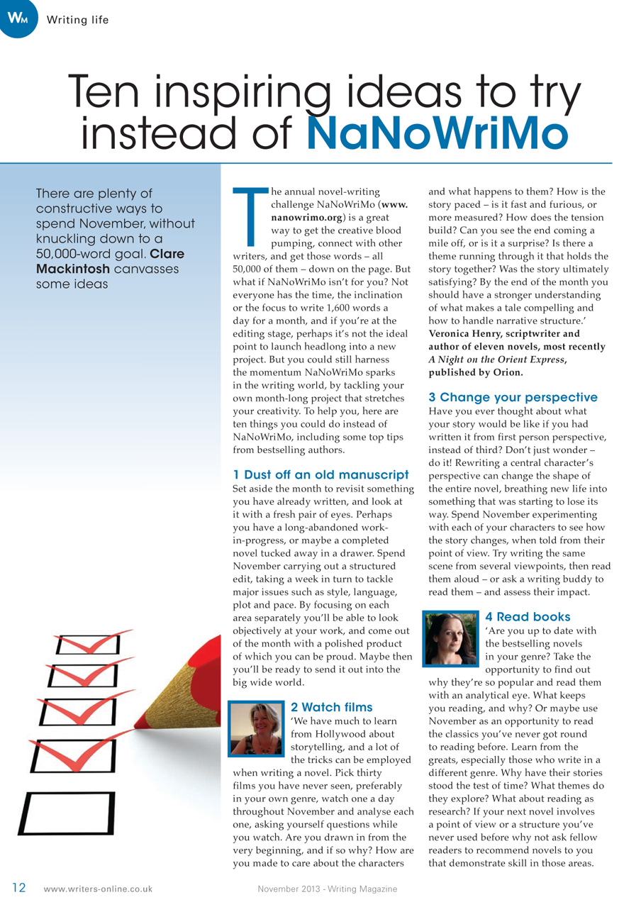 Writing Magazine Preview Pages