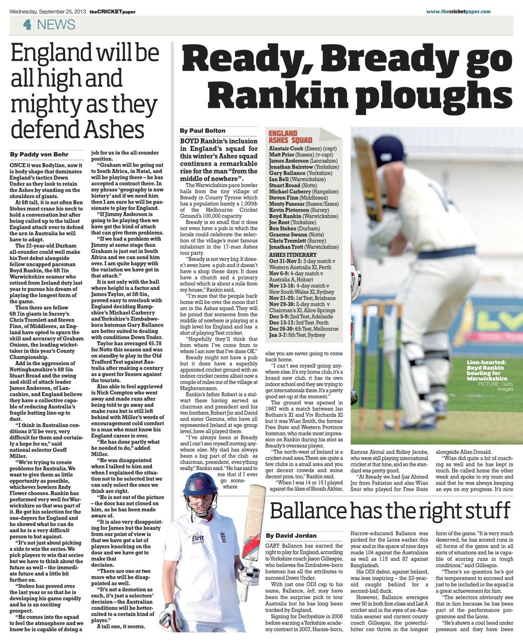 The Cricket Paper Preview Pages