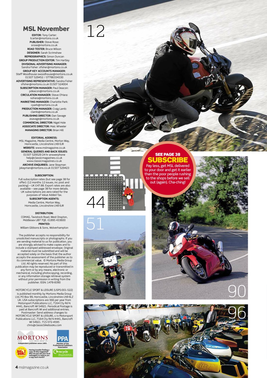 Motorcycle Sport & Leisure Preview Pages