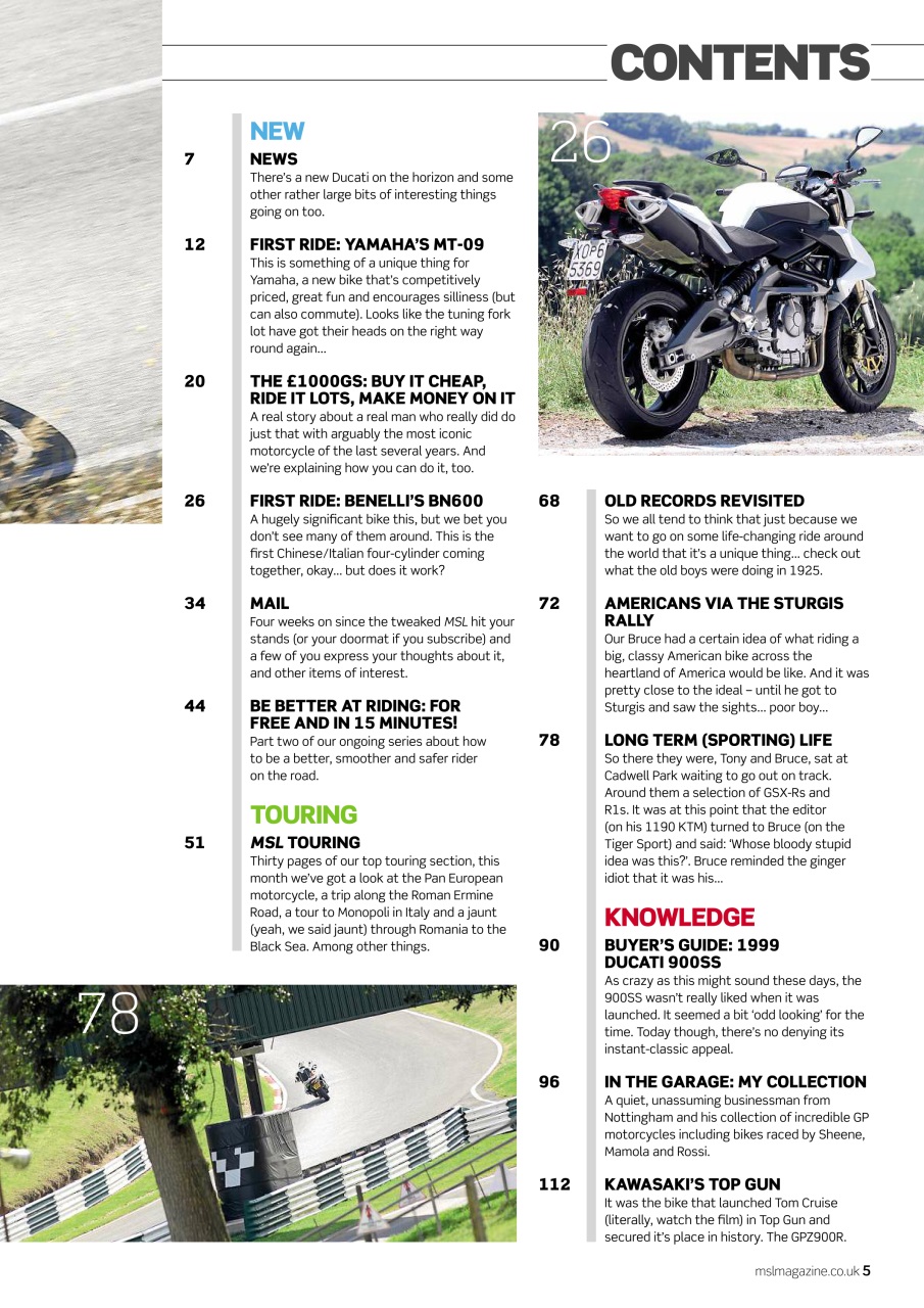 Motorcycle Sport & Leisure Preview Pages
