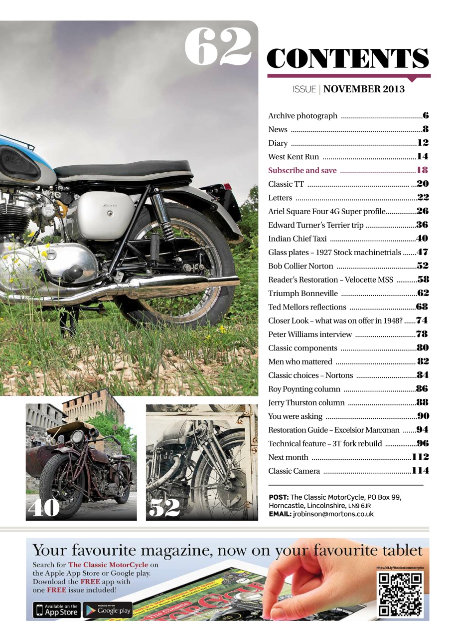 The Classic MotorCycle Preview Pages