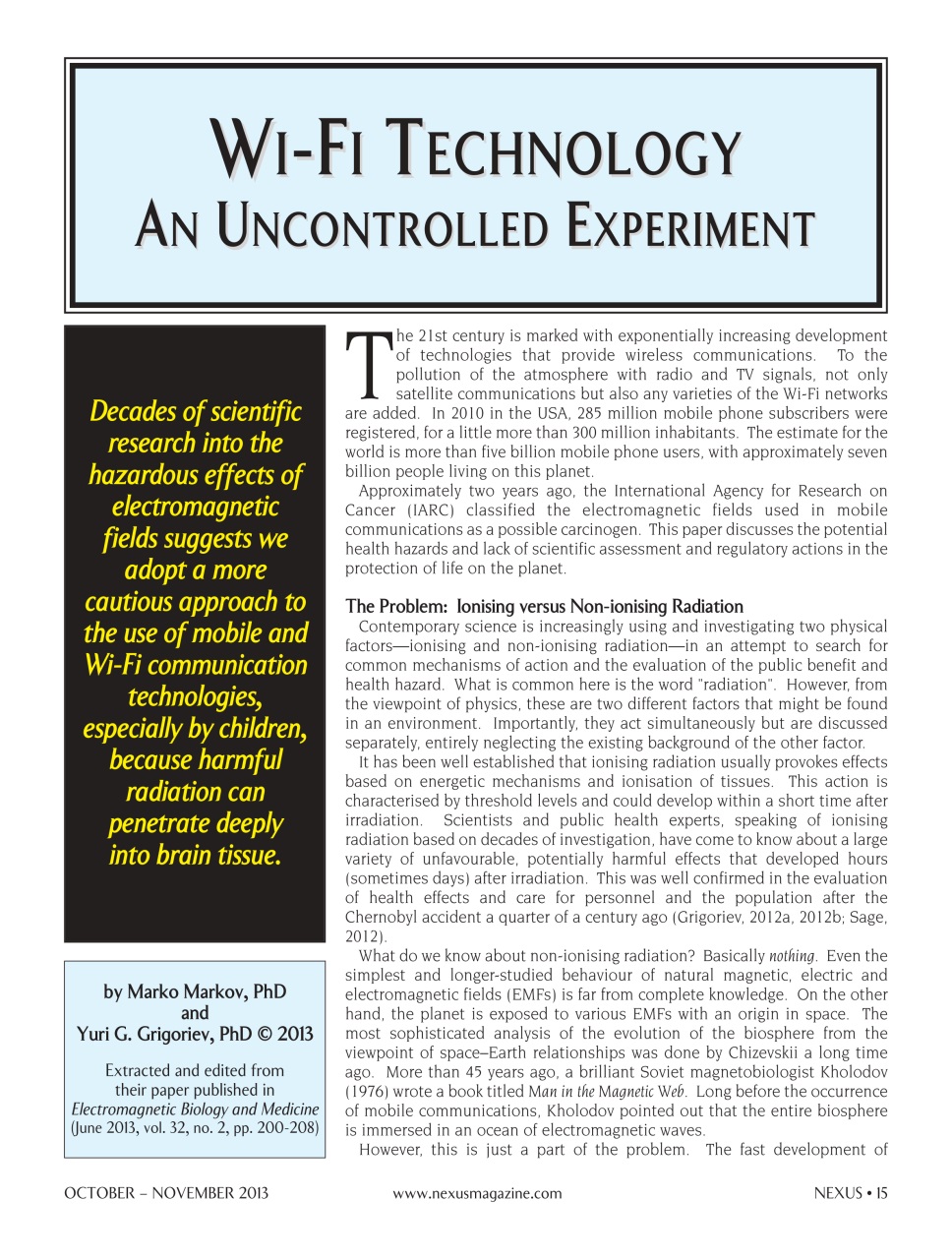 Nexus Magazine Preview Pages