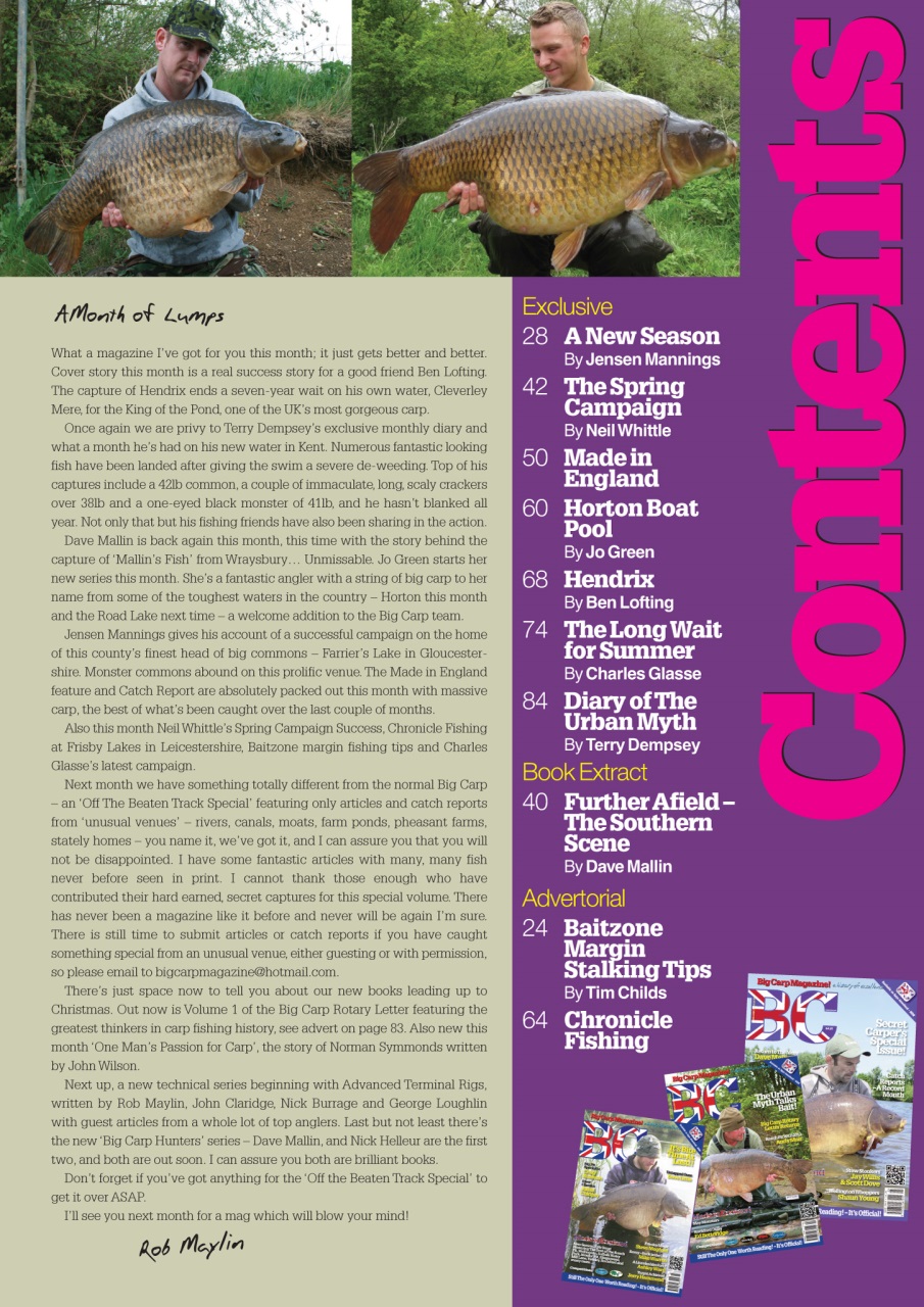 Big Carp Magazine Preview Pages