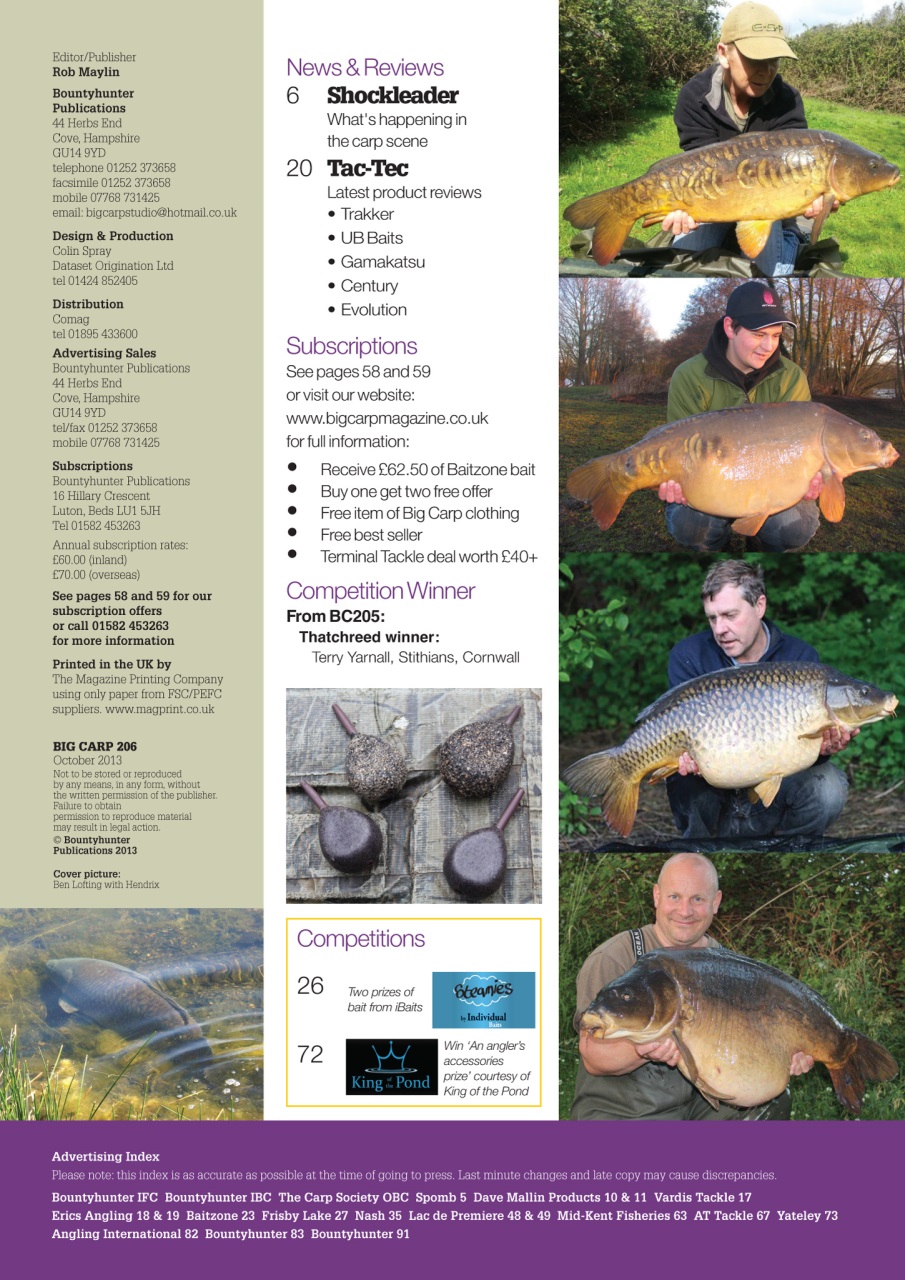 Big Carp Magazine Preview Pages