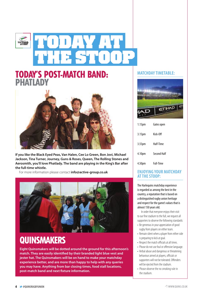 Harlequins Preview Pages