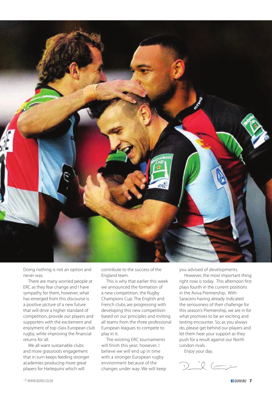Harlequins Preview Pages