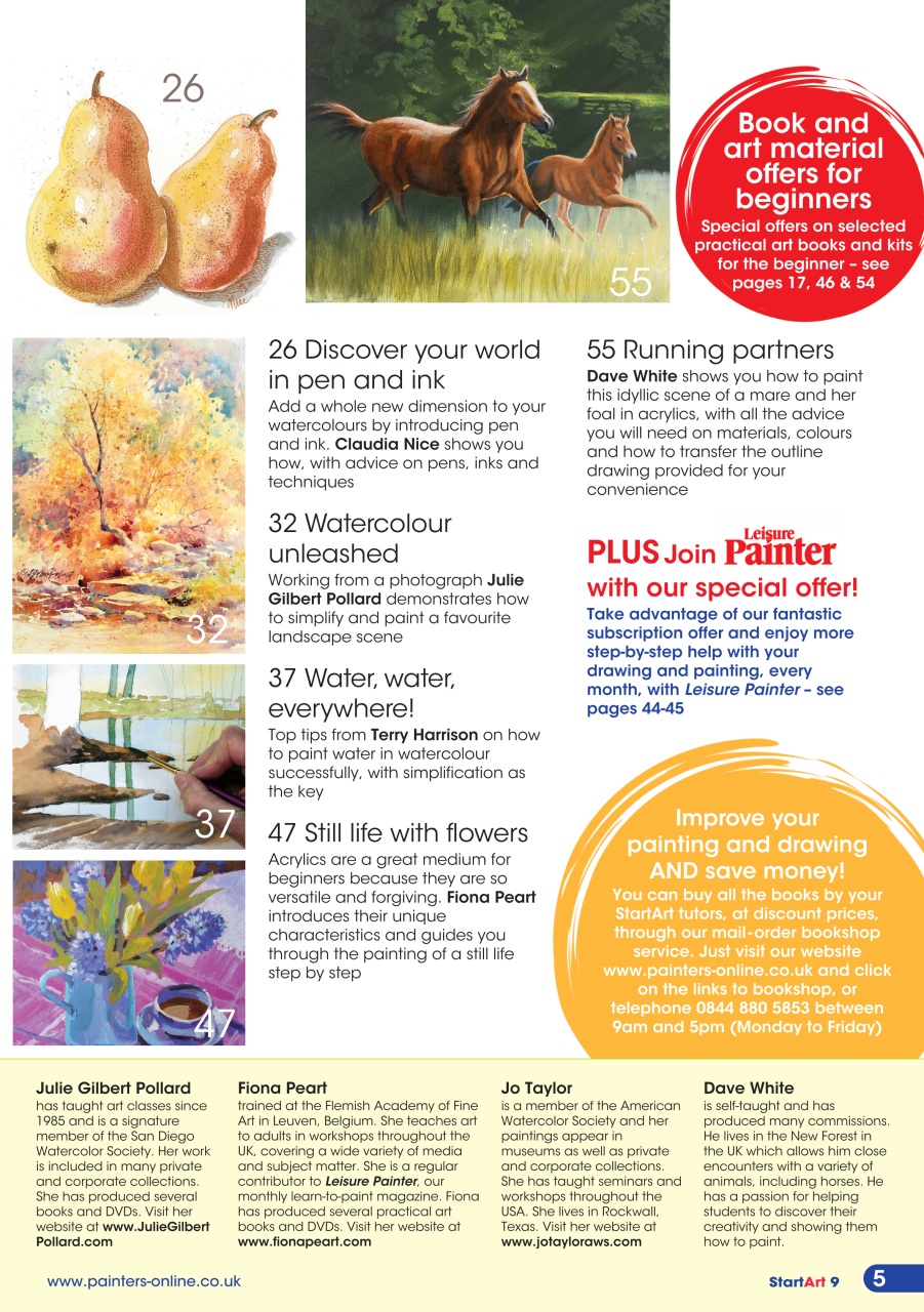 Leisure Painter & The Artist Preview Pages