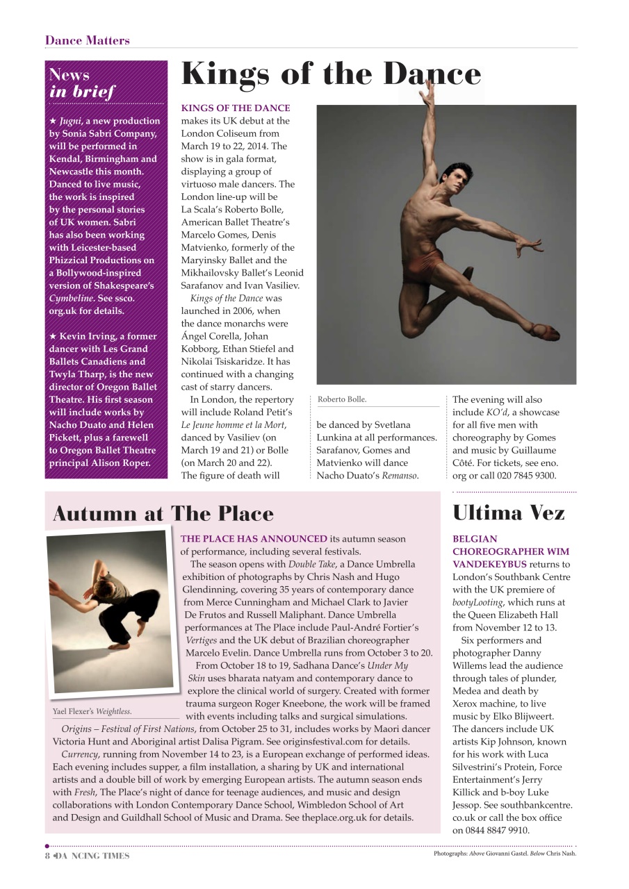 Dancing Times Preview Pages