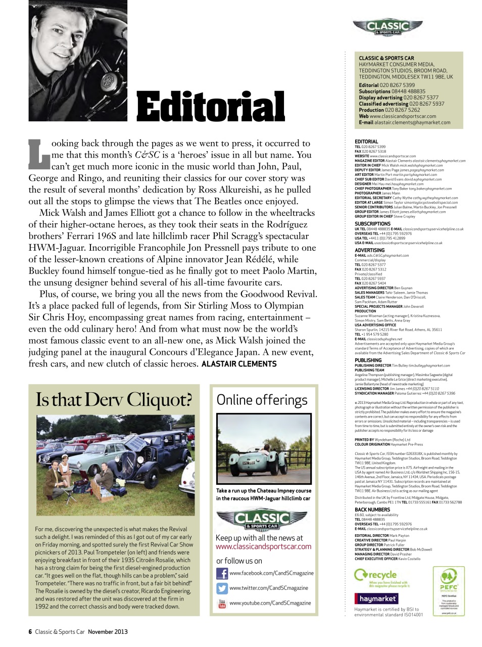 Classic & Sports Car Preview Pages