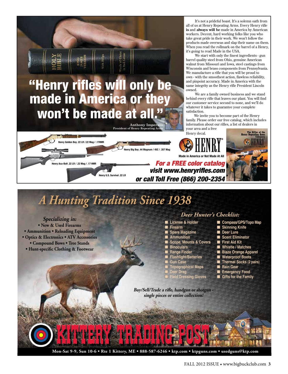 Northeast Big Bucks Preview Pages