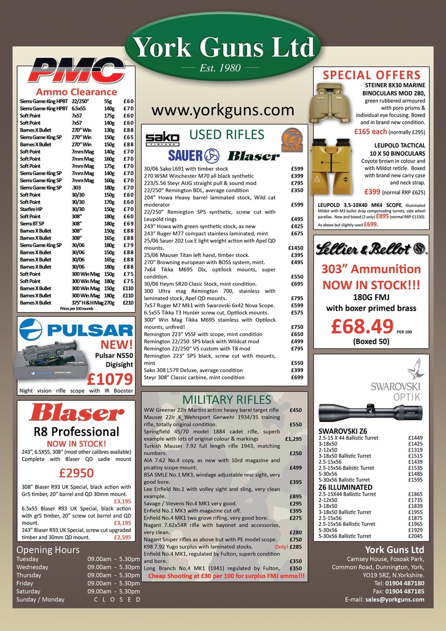 Sporting Rifle Preview Pages