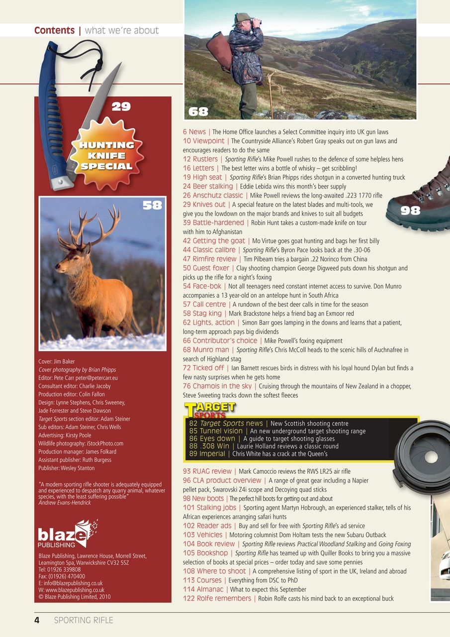 Sporting Rifle Preview Pages