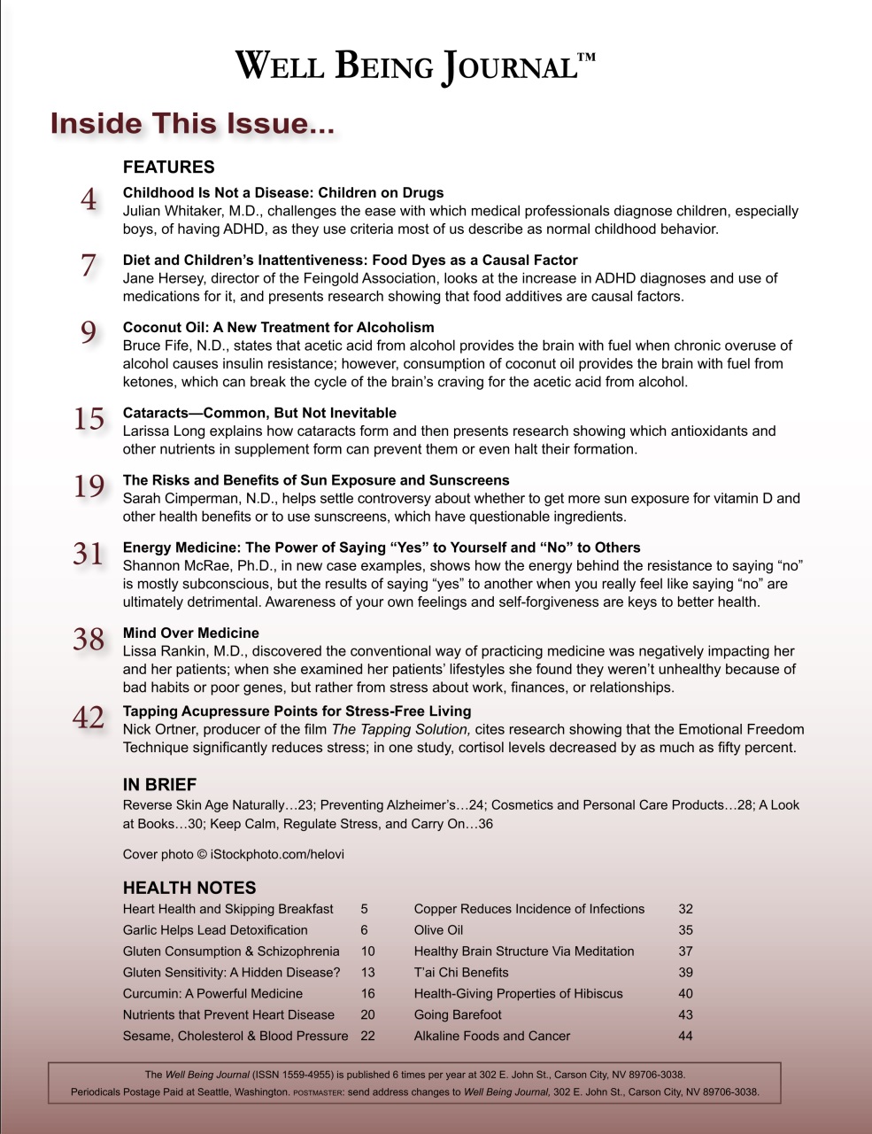 Well Being Journal Preview Pages