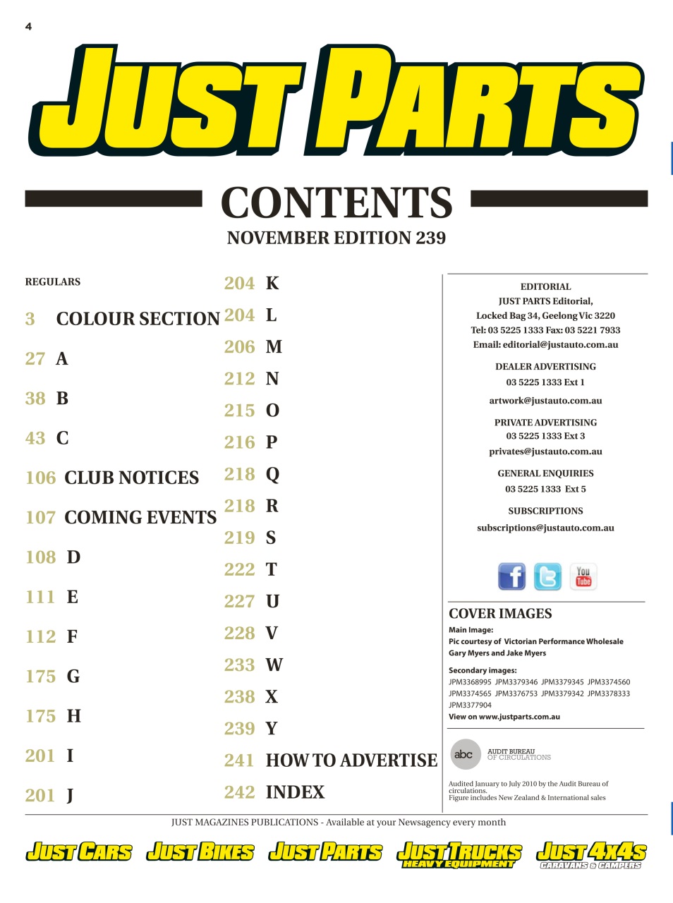 JUST PARTS Preview Pages