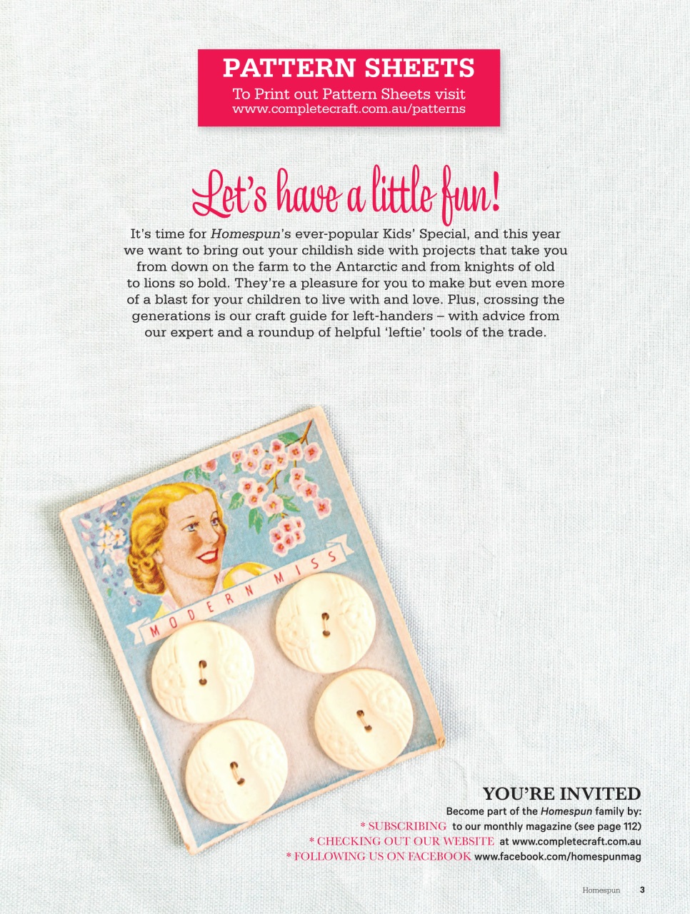 Homespun Preview Pages