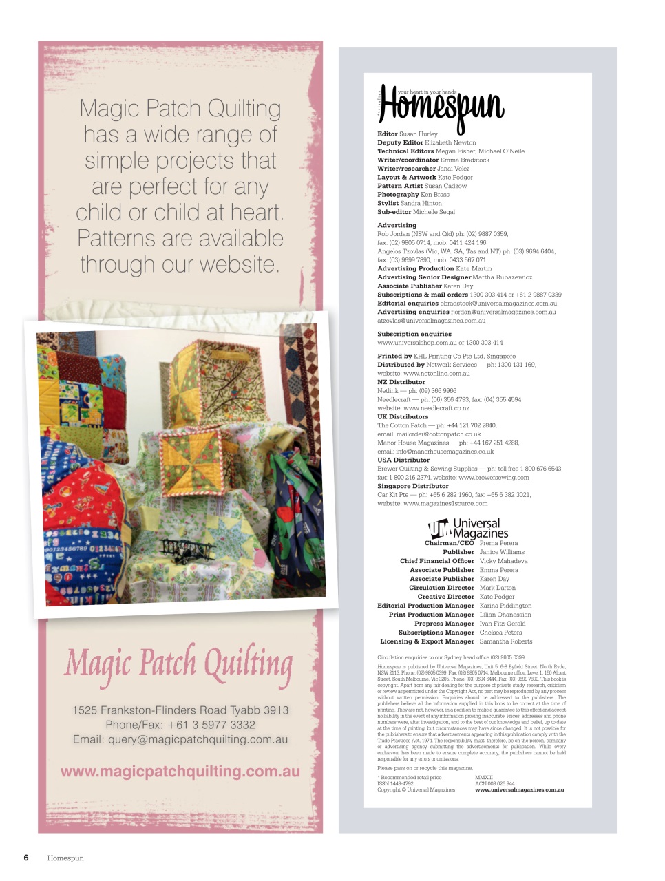 Homespun Preview Pages