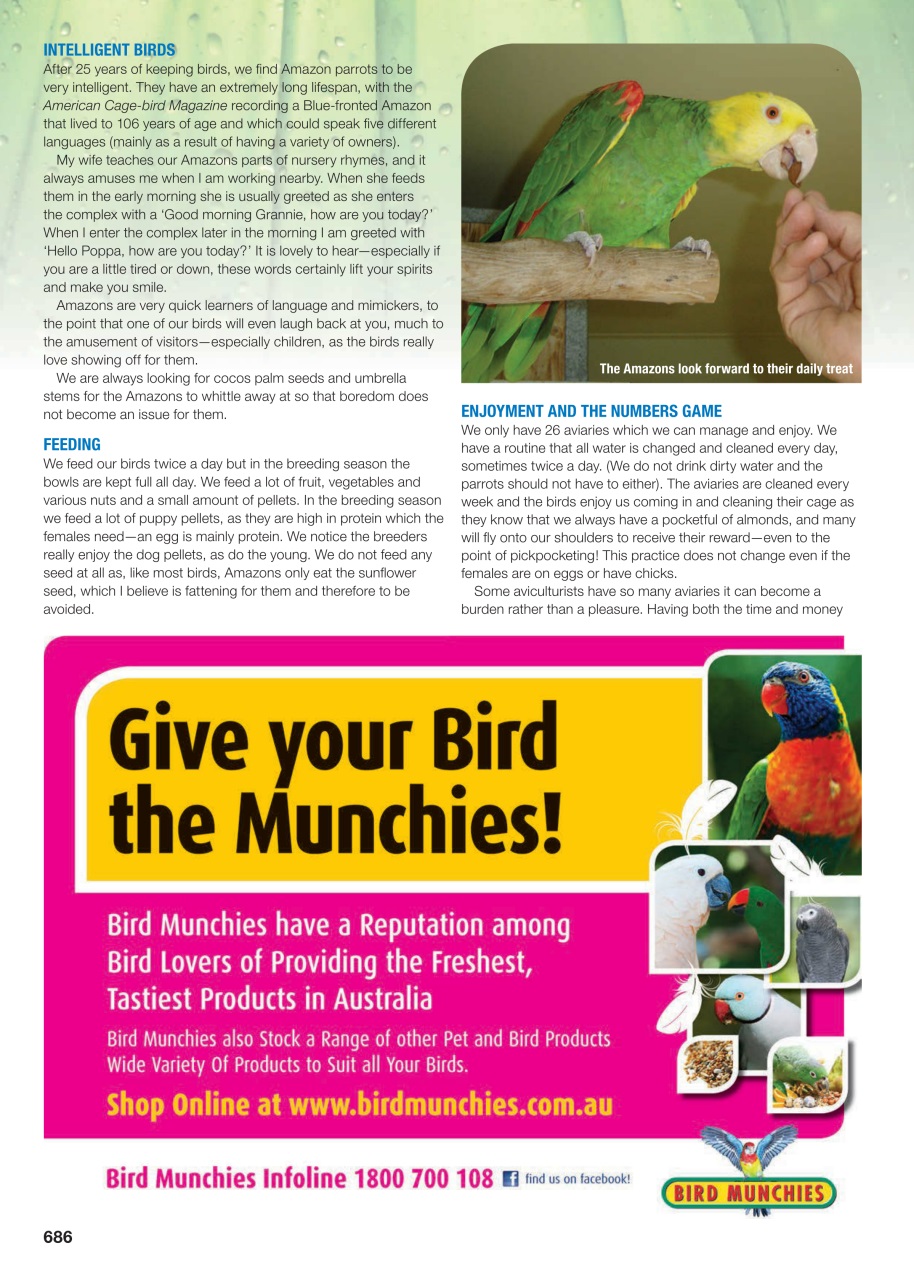 Australian Birdkeeper Magazine Preview Pages