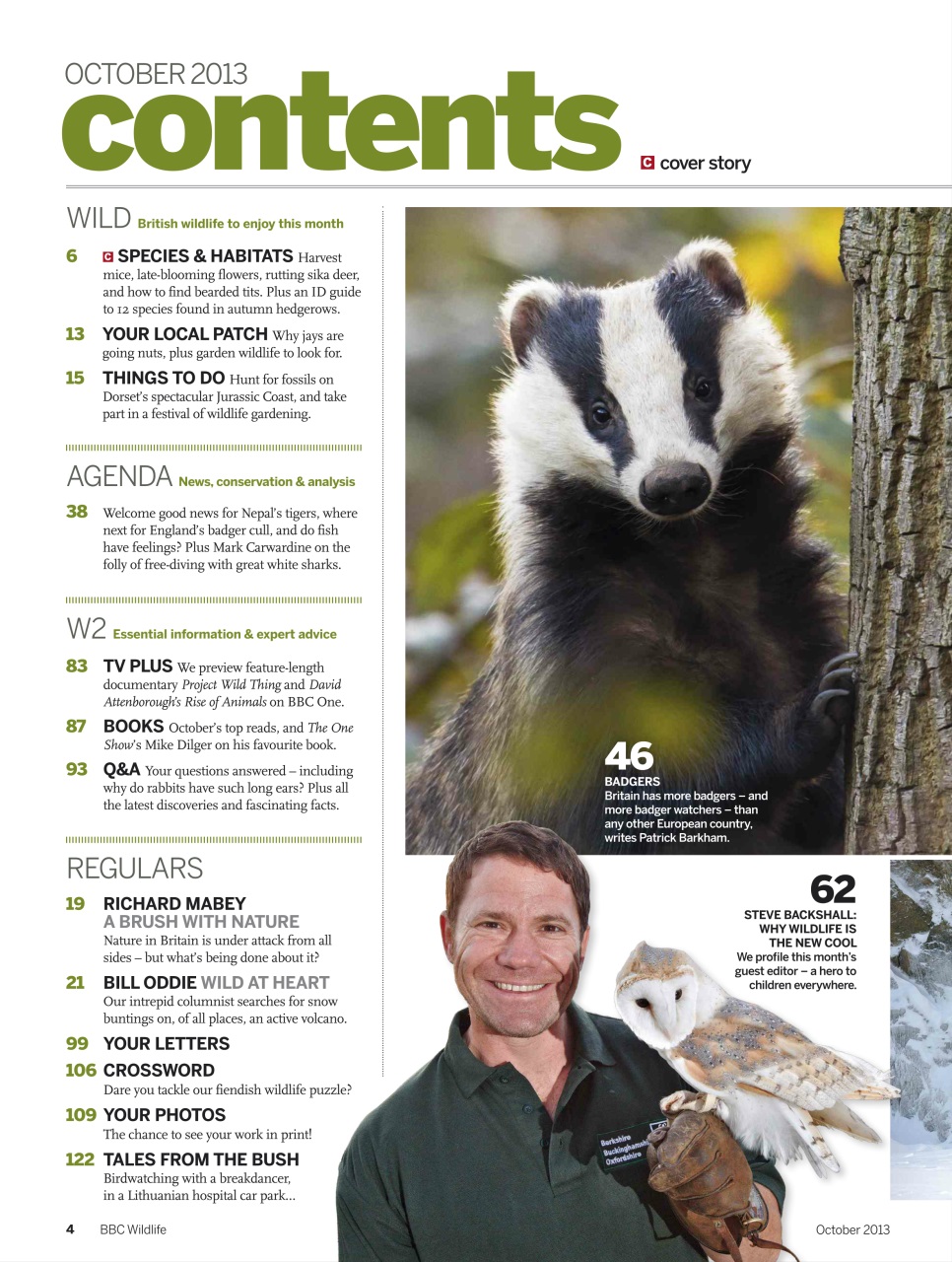 BBC Wildlife Magazine Preview Pages
