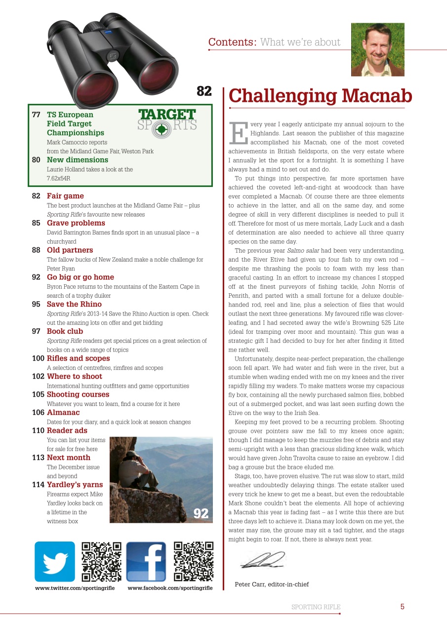 Sporting Rifle Preview Pages