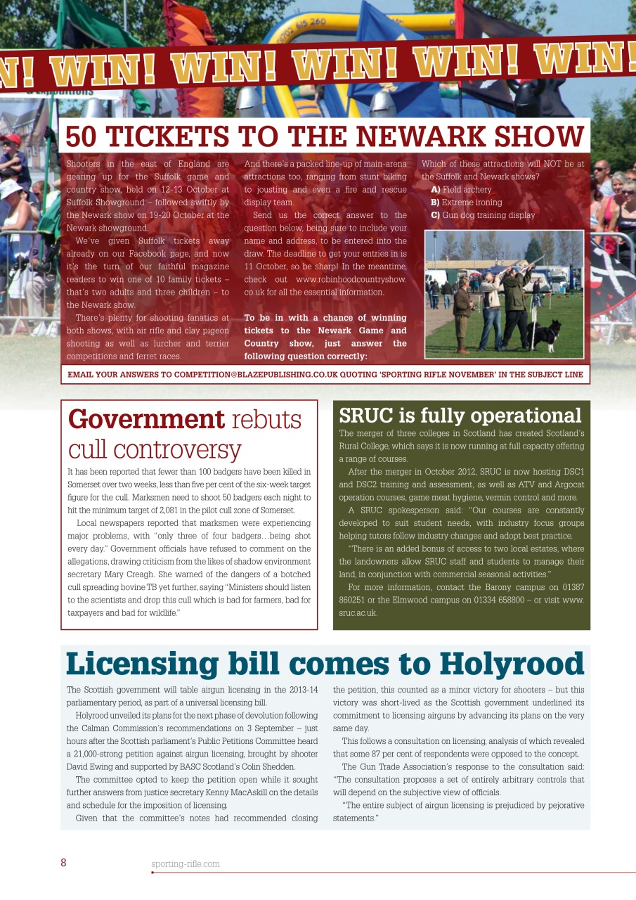 Sporting Rifle Preview Pages