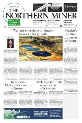 The Northern Miner issue Vol. 99 No. 33