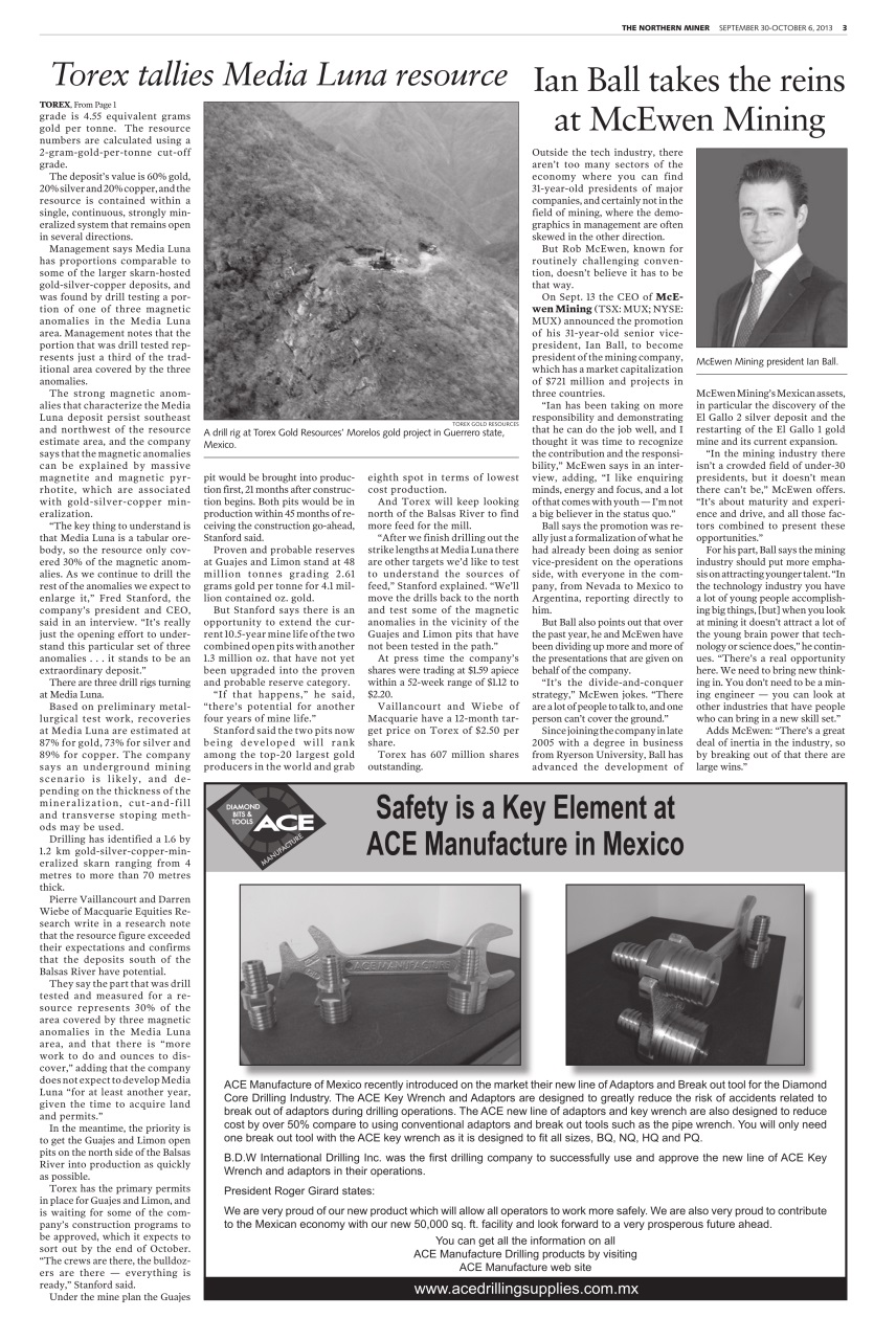 The Northern Miner Preview Pages