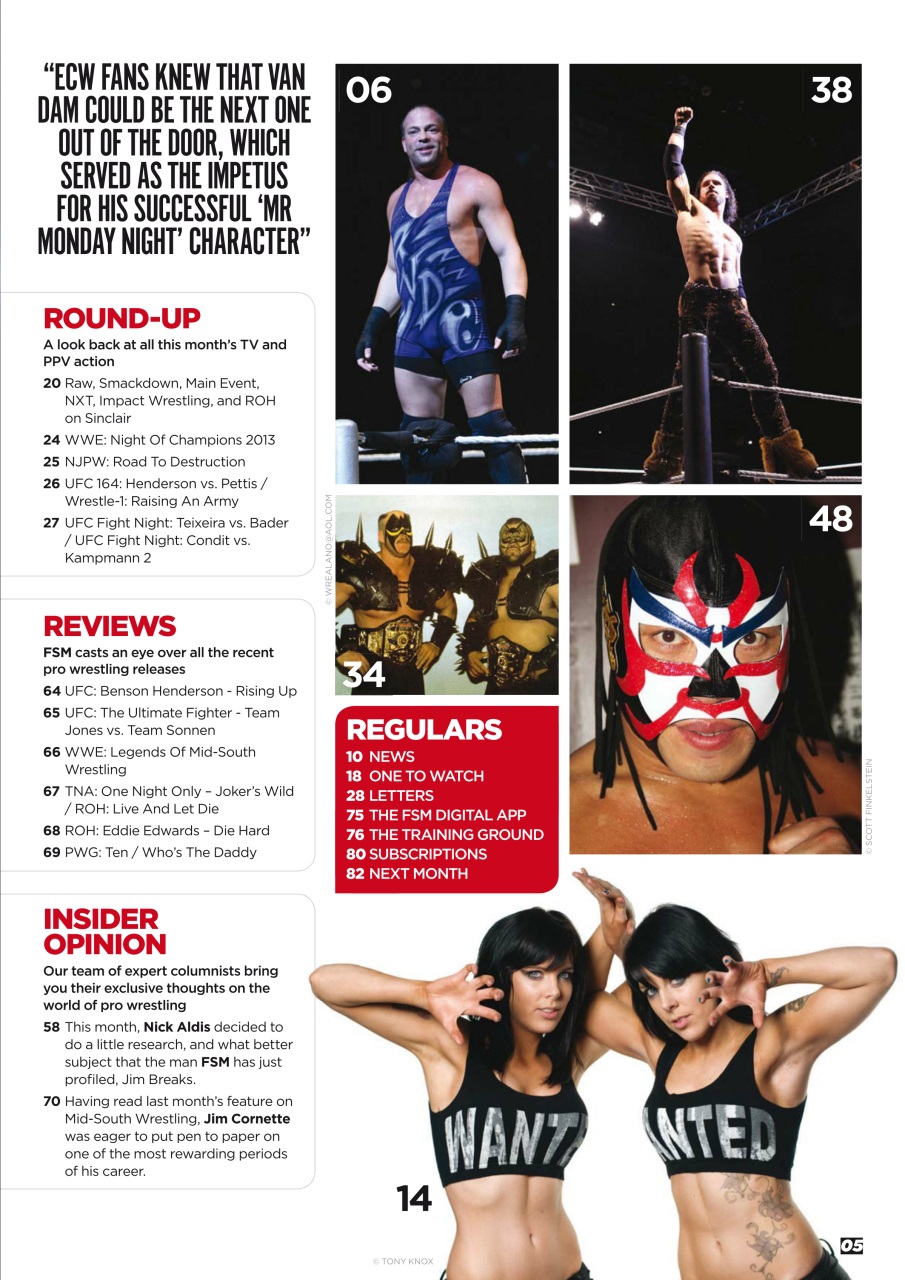 Wrestletalk Magazine Preview Pages