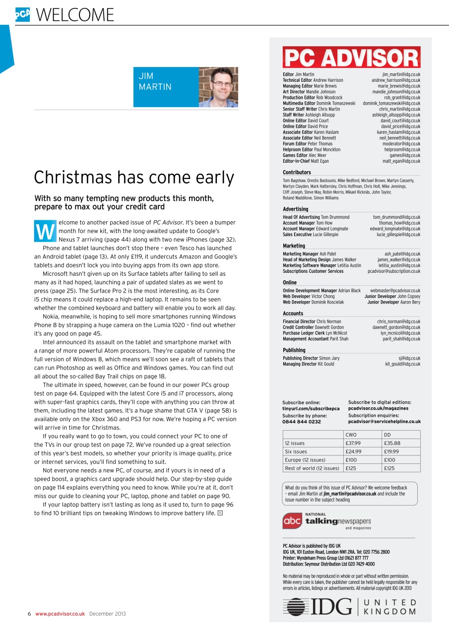 Tech Advisor Preview Pages