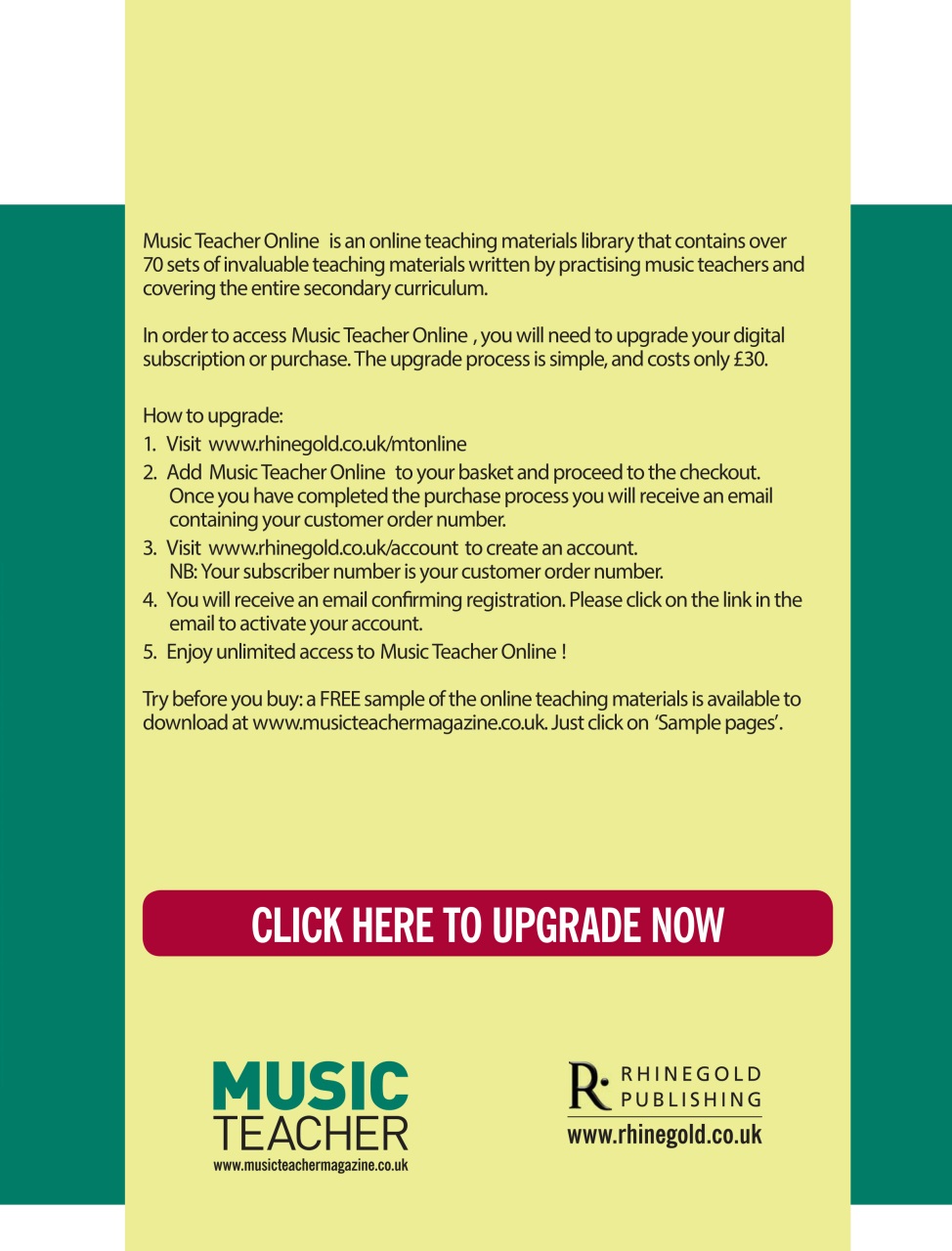 Music Teacher Preview Pages