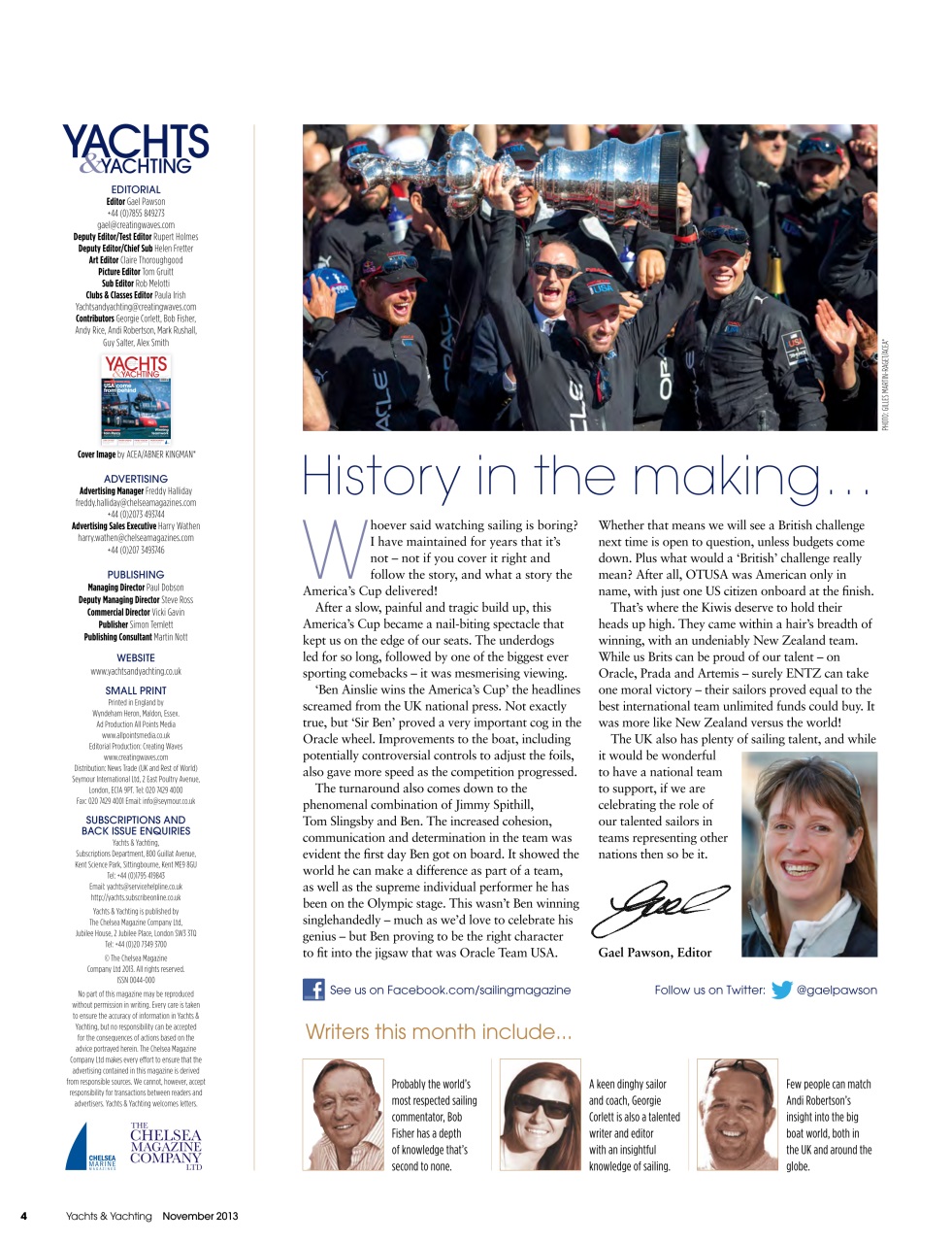 Yachts & Yachting Preview Pages