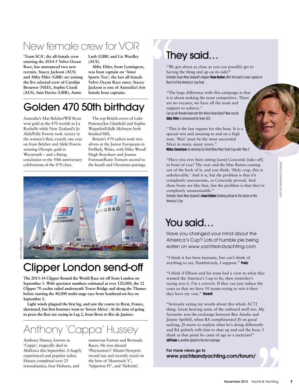 Yachts & Yachting Preview Pages