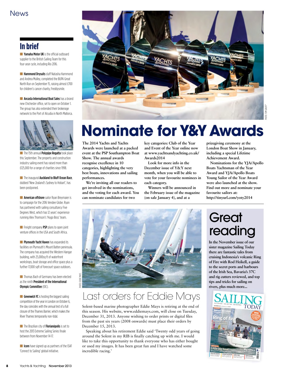 Yachts & Yachting Preview Pages