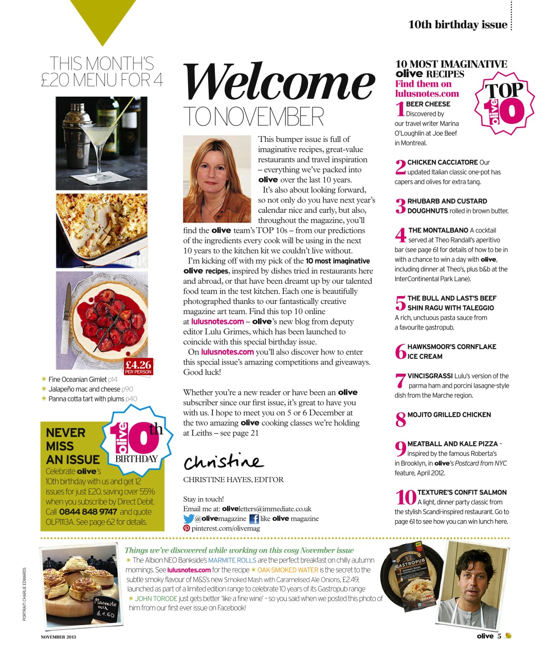 Olive Magazine Preview Pages