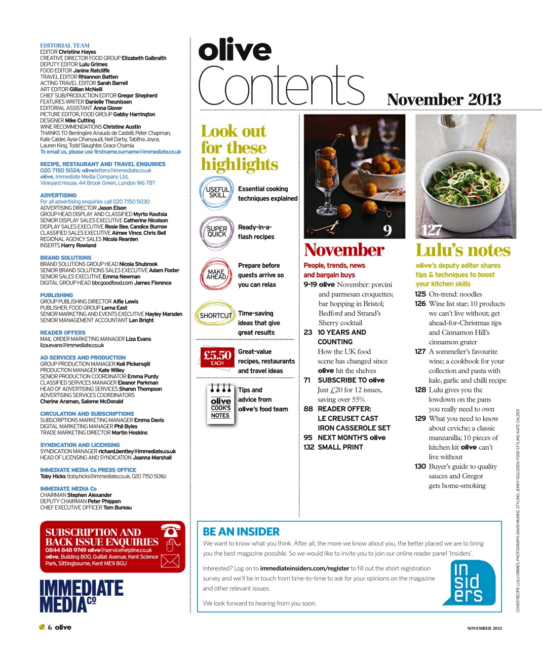 Olive Magazine Preview Pages