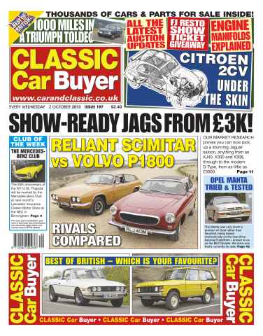 Classic Car Buyer issue No.197 Show-ready Jags from 3k