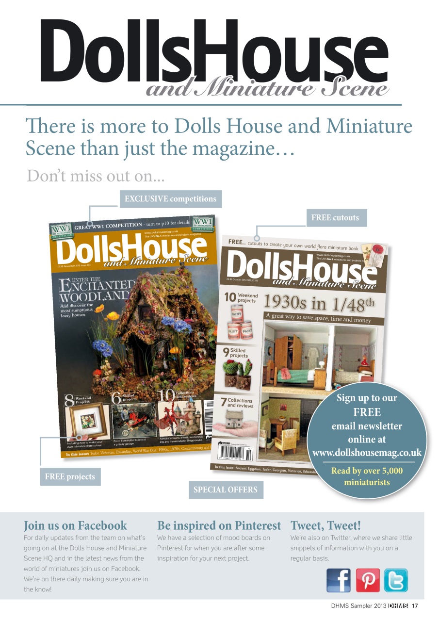 Dolls House and Miniature Scene Preview Pages
