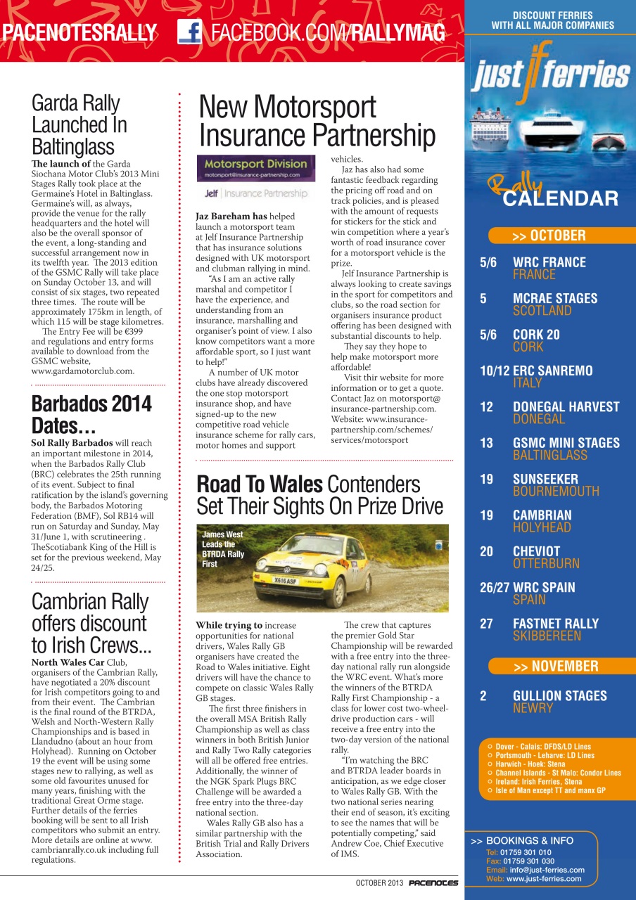 Pacenotes Rally magazine Preview Pages