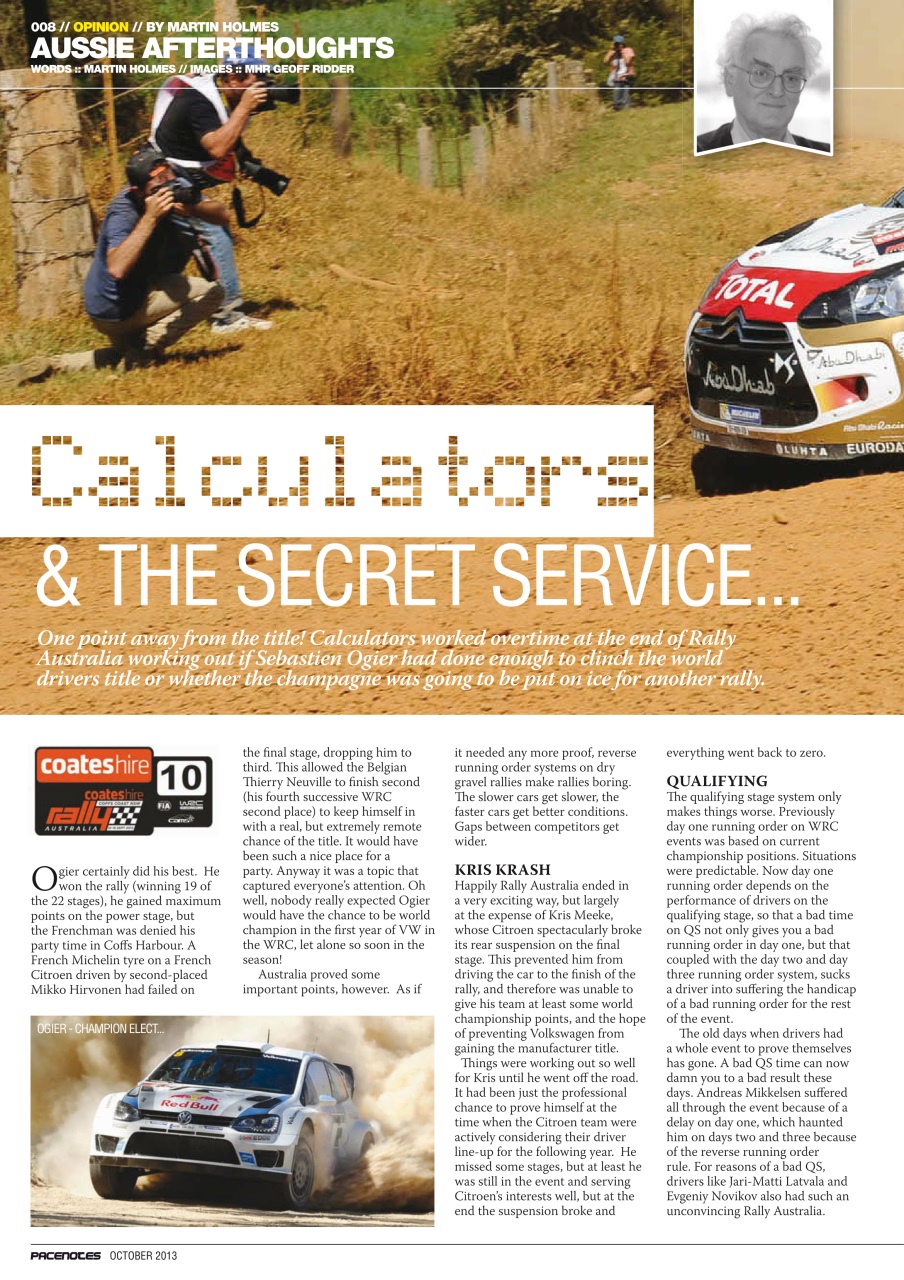Pacenotes Rally magazine Preview Pages