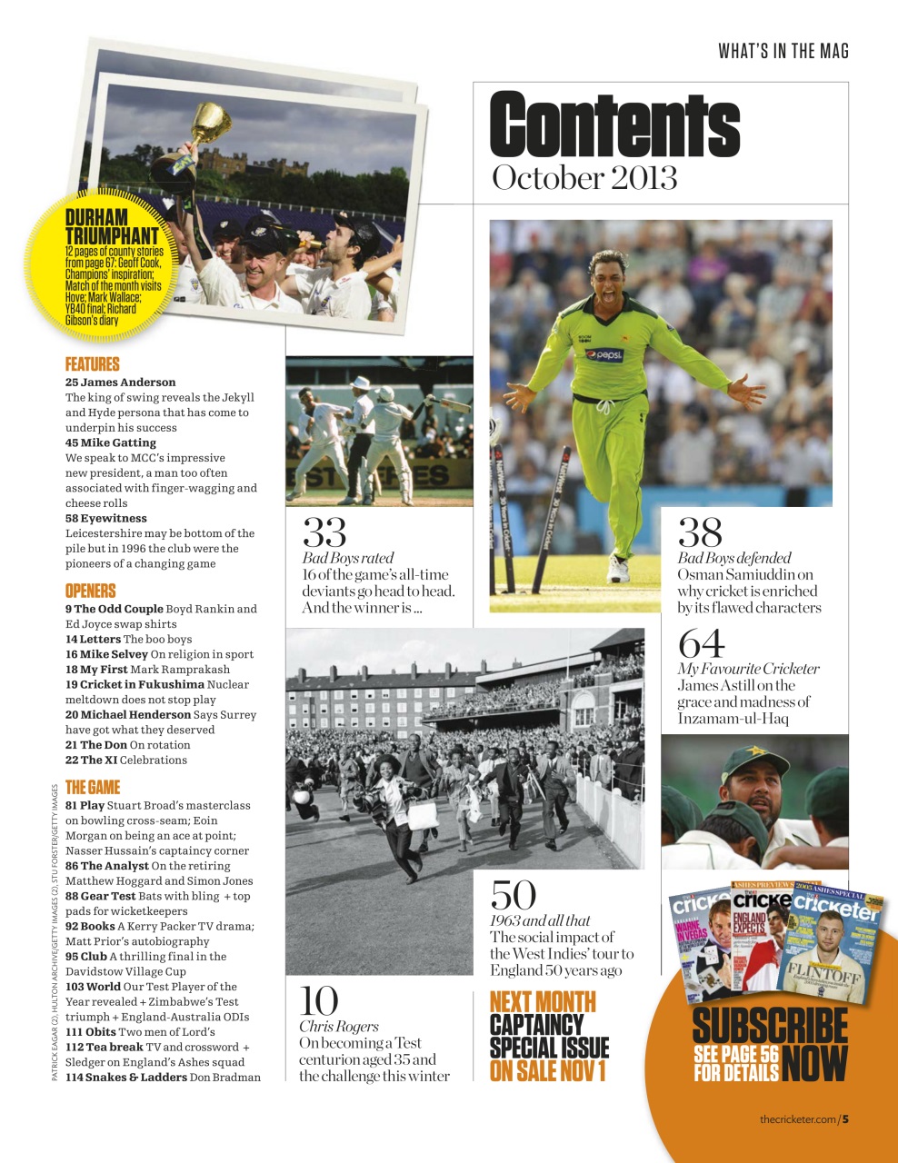 The Cricketer Magazine Preview Pages