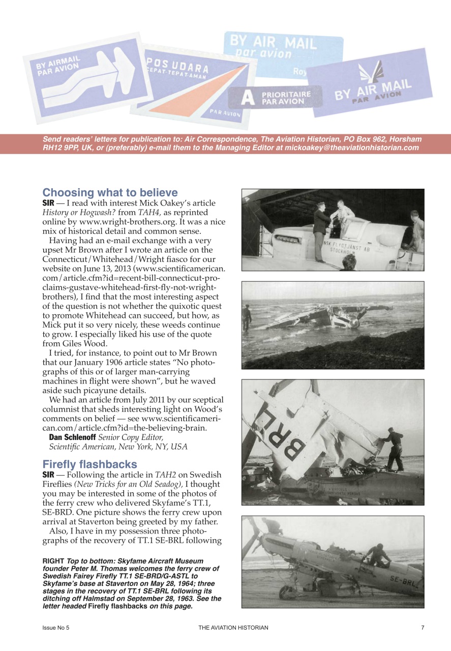 The Aviation Historian Magazine Preview Pages